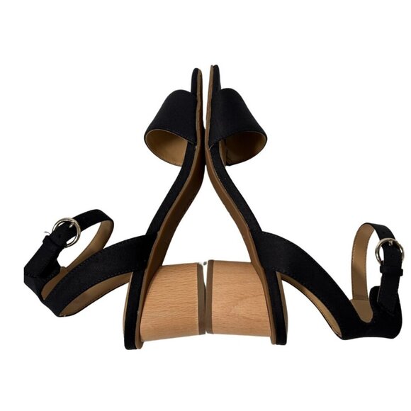 NWT NYDJ Padded Insole Slingback Ankle Strap Women's Size 8 Denim Blue - Picture 4 of 6